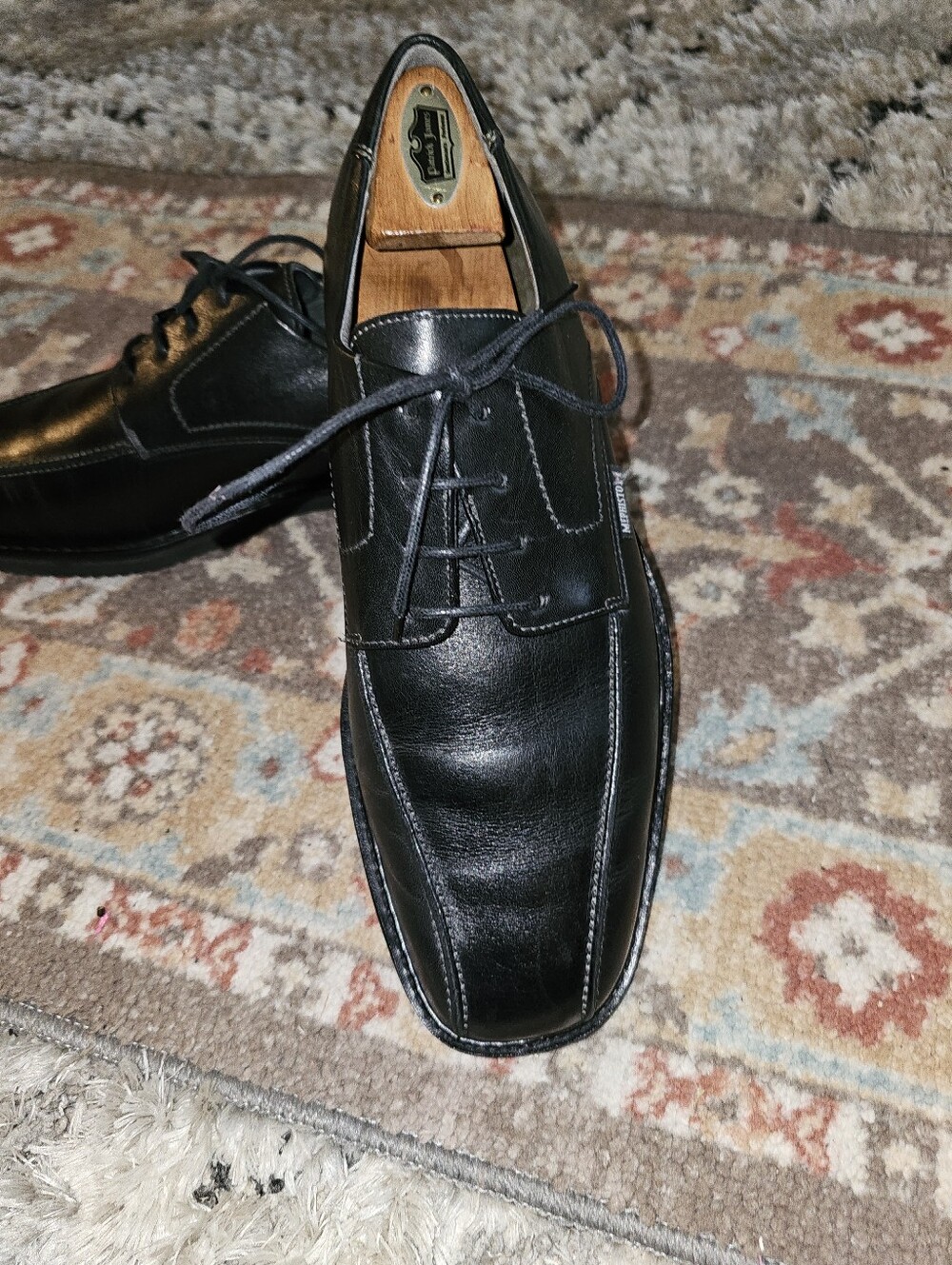 MEPHISTO 'Gaetan' Gorgeous Black Leather Oxfords Size 10 SUPER NICE!!